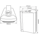 Adastra BC5VB Passive Wall Mount Speaker 5.25IN Black 45W 100V - Image 4