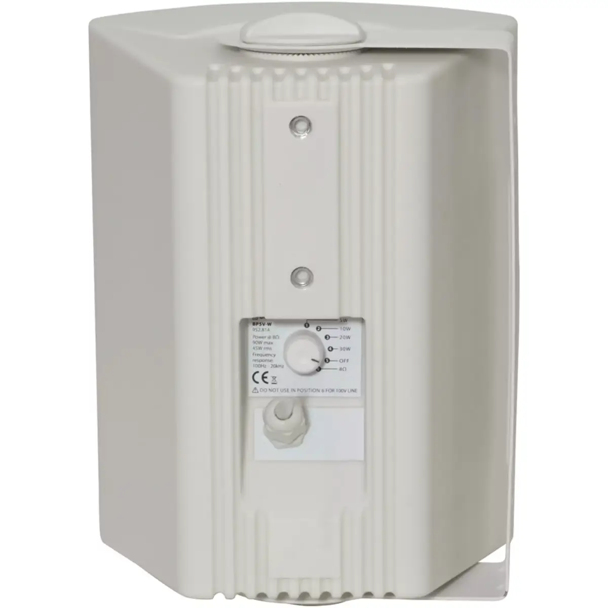 Adastra BP5V - W Passive Wall Mount Speaker 5.25IN White 45W 100V IP54 - Image 3