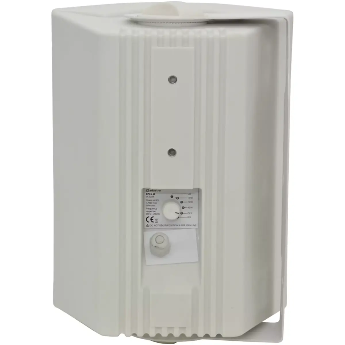 Adastra BP6V - W Passive Wall Mount Speaker 6.5IN White 60W 100V IP54 - Image 2