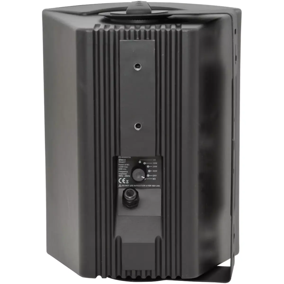 Adastra BP6V - B Passive Wall Mount Speaker 6.5IN Black 60W 100V IP54 - Image 3