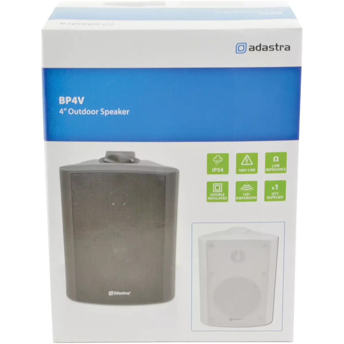 Adastra BP4V - W Passive Wall Mount Speaker 4IN White 35W 100V IP54 - Image 4