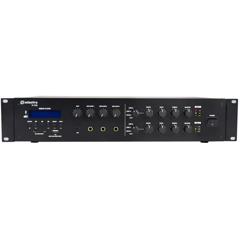 Adastra V - 122 100V MIXER AMPLIFIER 2X 120W USB/BT/FM/DAB+