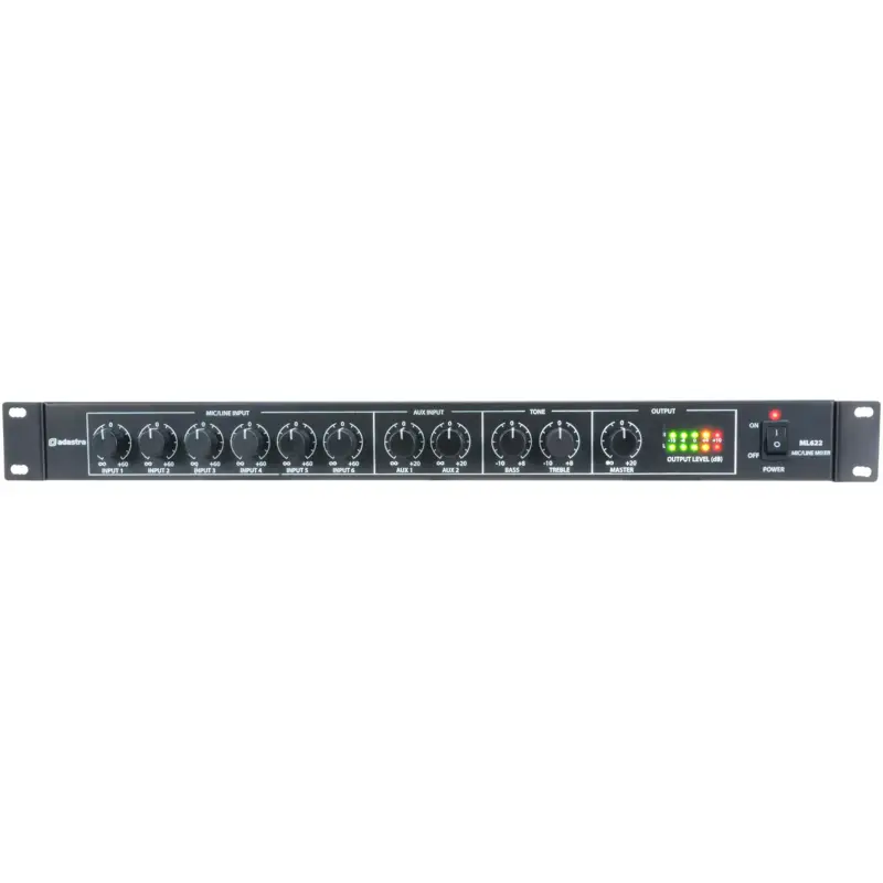 Adastra - ML622 1U Mic/line Rack Mixers