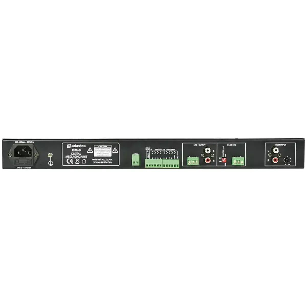 Adastra - Dm - 8 1U Digital Messaging Unit - Image 2