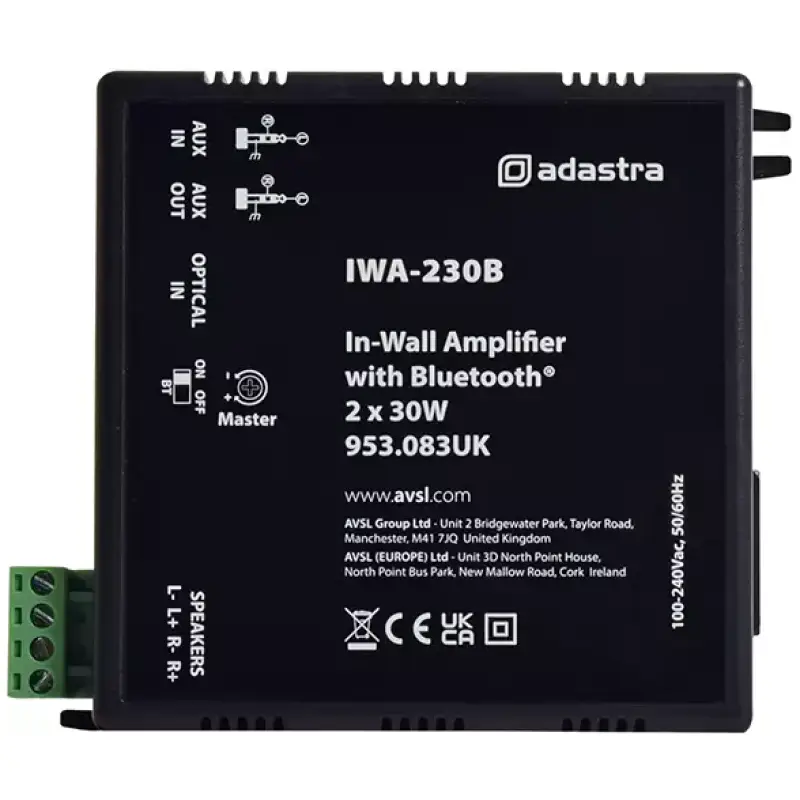 Adastra IWA230B In - Wall Amplifier 2X 30W