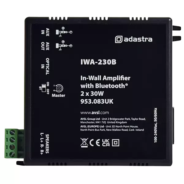 953083AD_1 Adastra IWA230B In - Wall Amplifier 2X 30W - Image 1