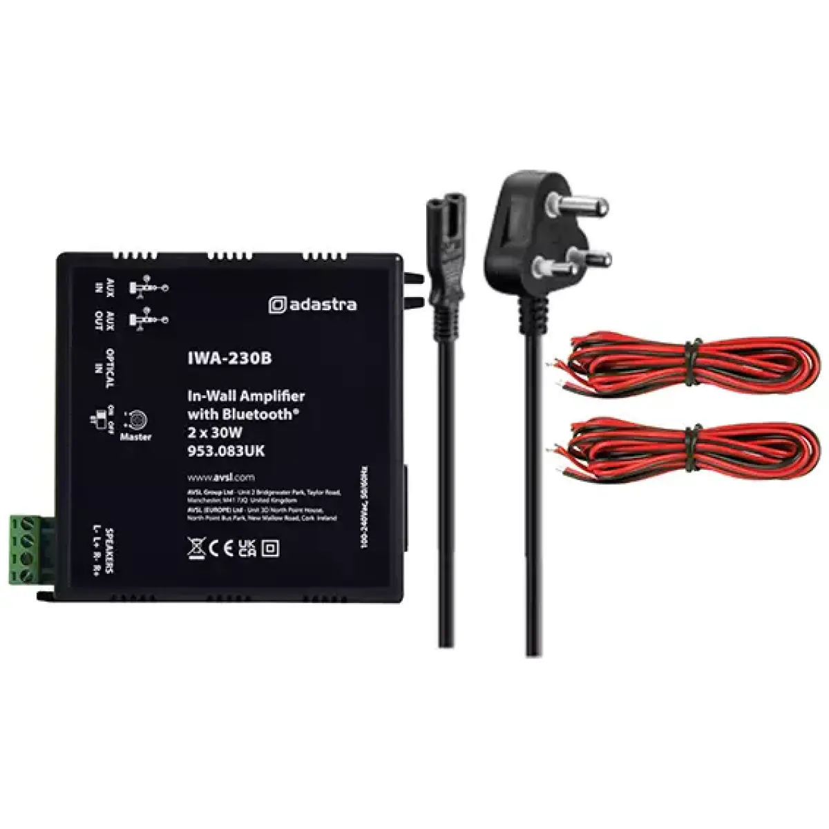 Adastra IWA230B In - Wall Amplifier 2X 30W - Image 4