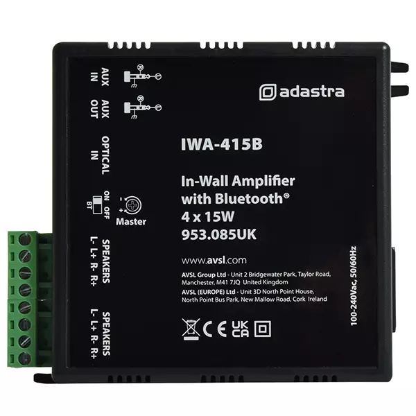 953085AD_1 Adastra IWA415B In - Wall Amplifier 4X 15W - Image 1