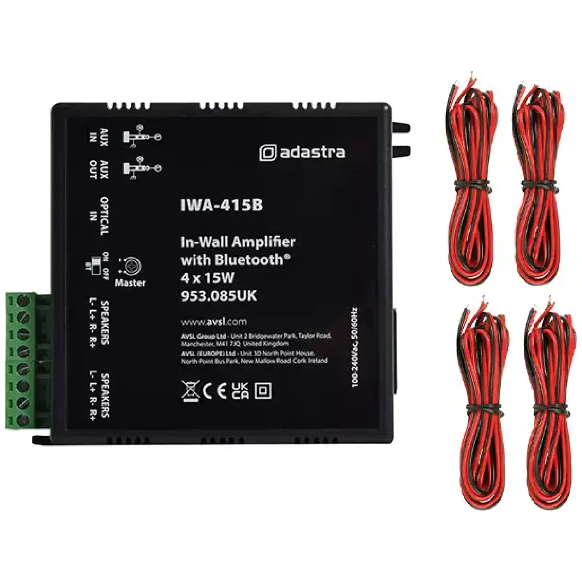 Adastra IWA415B In - Wall Amplifier 4X 15W - Image 4