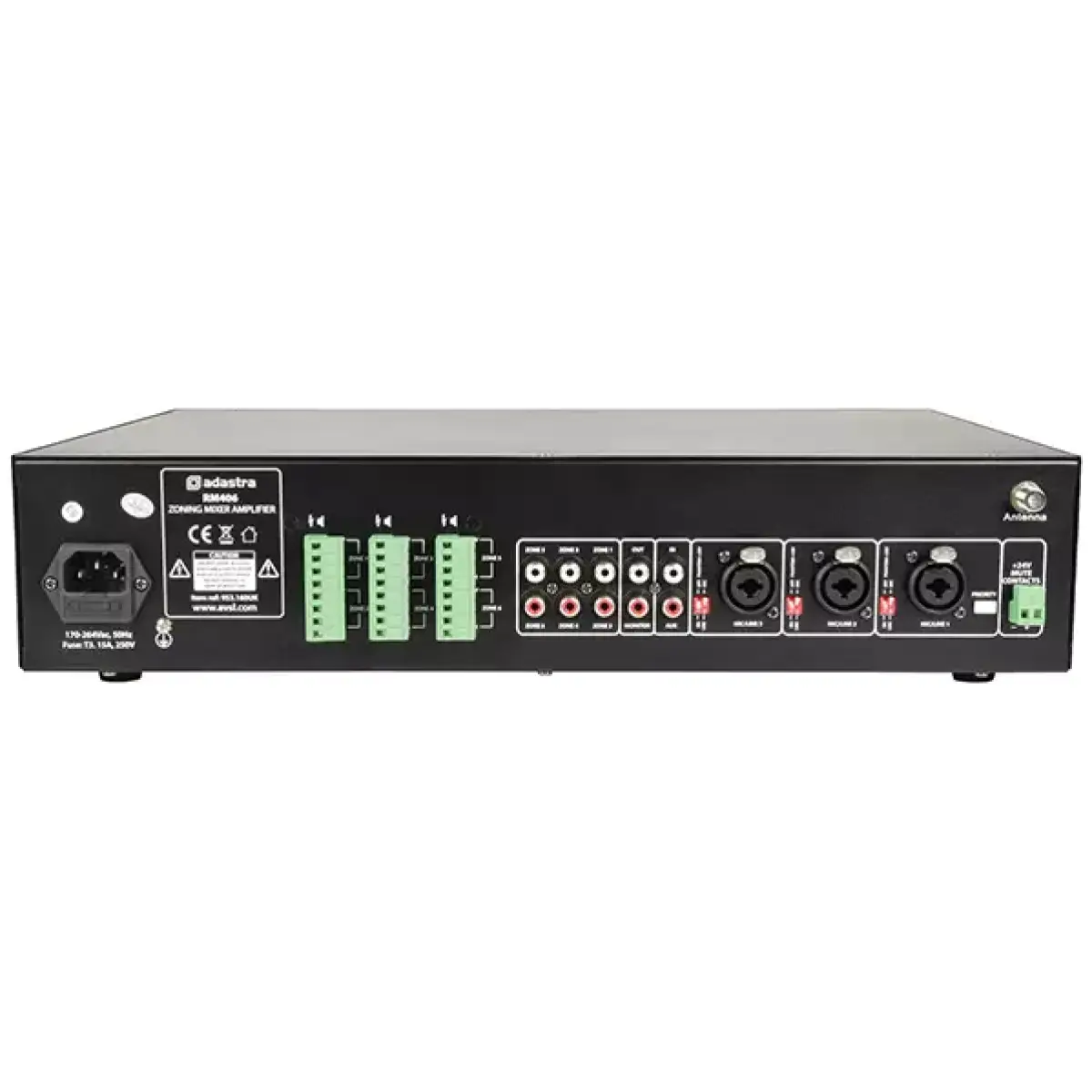 Adastra RM406 100V Mixer Amplifier 40W Usb/sd/fm/bt 6 Zone - Image 4