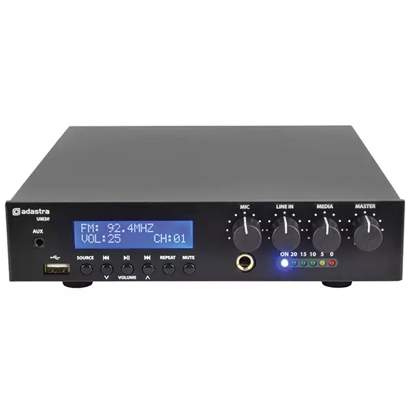 953173AD_1 Adastra UM30 100V Mixer Amplifier 30W Usb/fm/bt - Image 1
