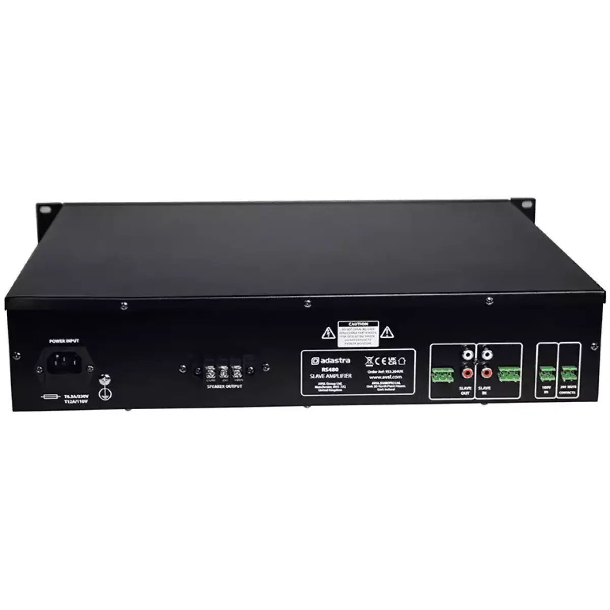 Adastra RS480 100V Slave Amplifier 480W - Image 5