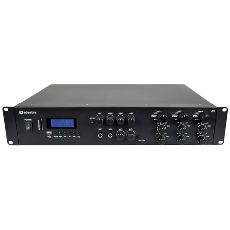 Adastra A6 2U Mixer Amplifier 6X 200W