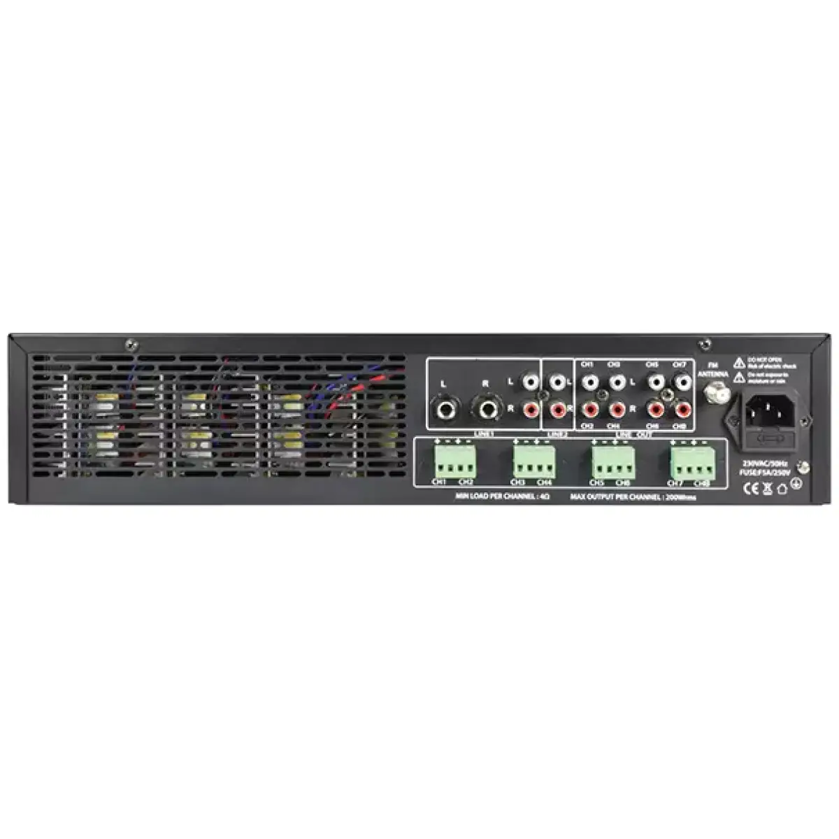 Adastra A8 2U Mixer Amplifier 8X 200W - Image 5