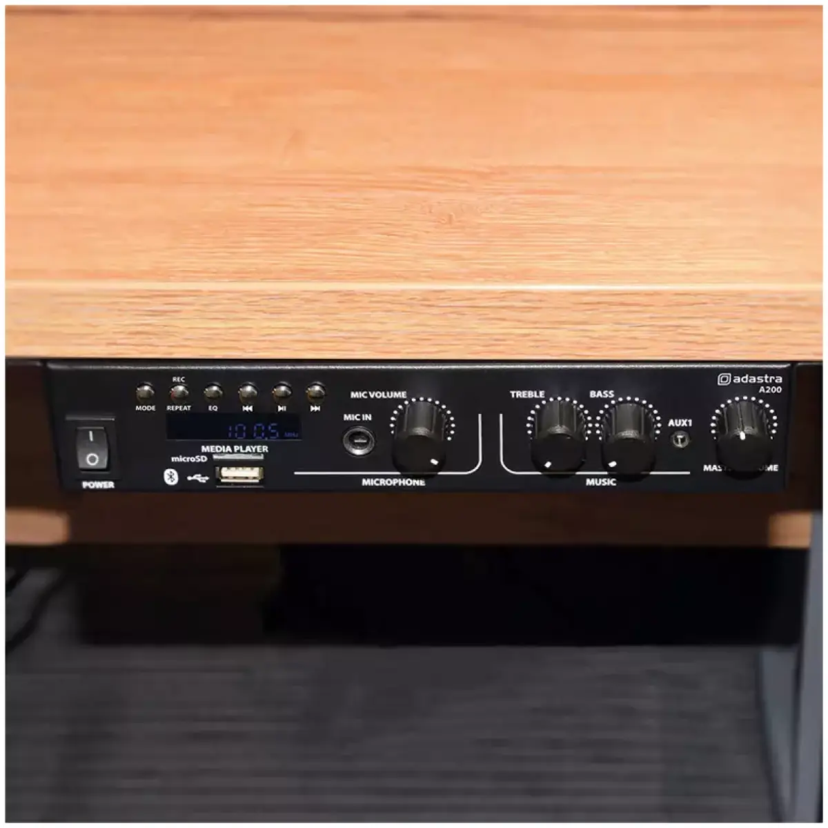 Adastra - A200 Compact Stereo Pa Mixer - Amplifier Usb/bt/fm 8Ω 2 X 100W - Image 4