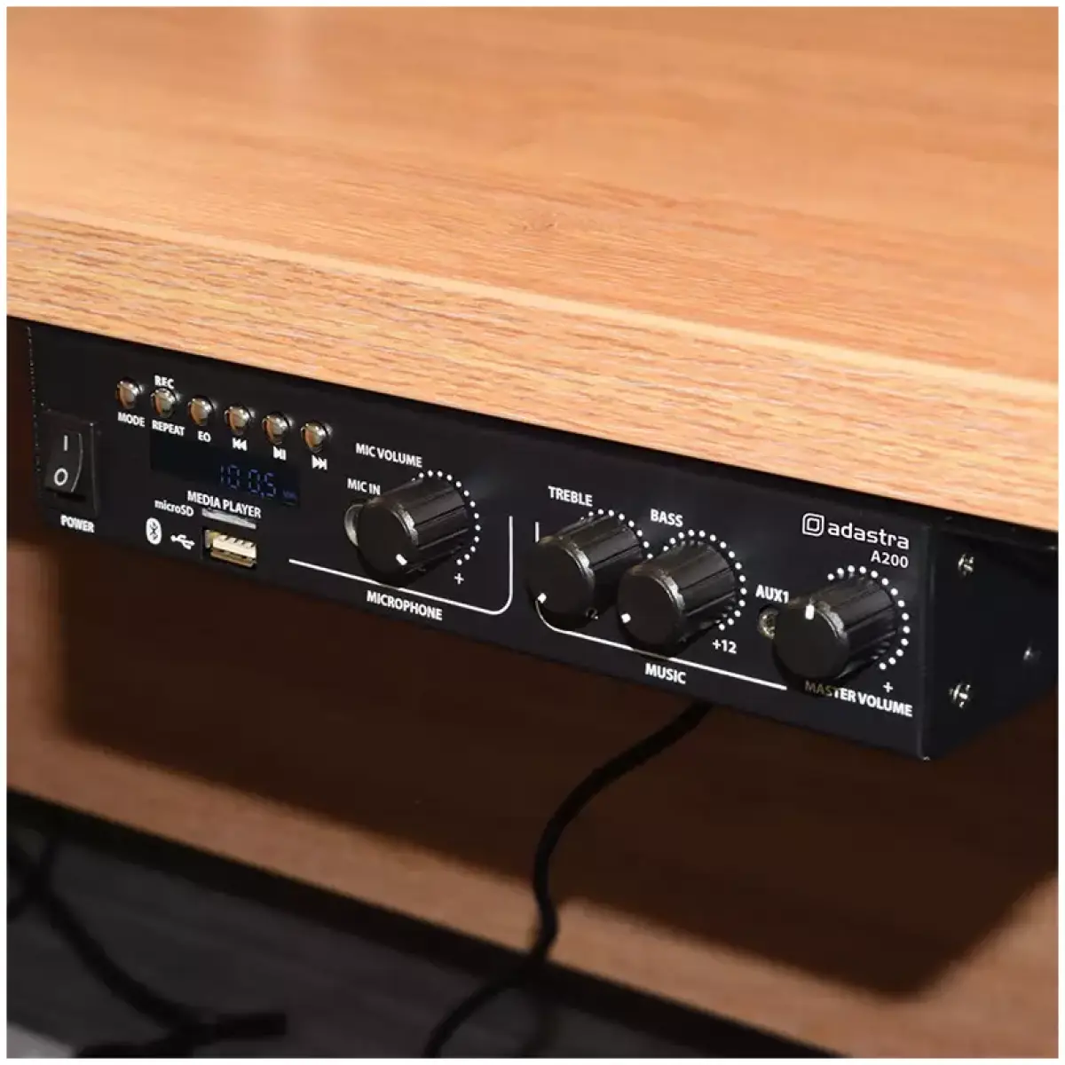 Adastra - A200 Compact Stereo Pa Mixer - Amplifier Usb/bt/fm 8Ω 2 X 100W - Image 5