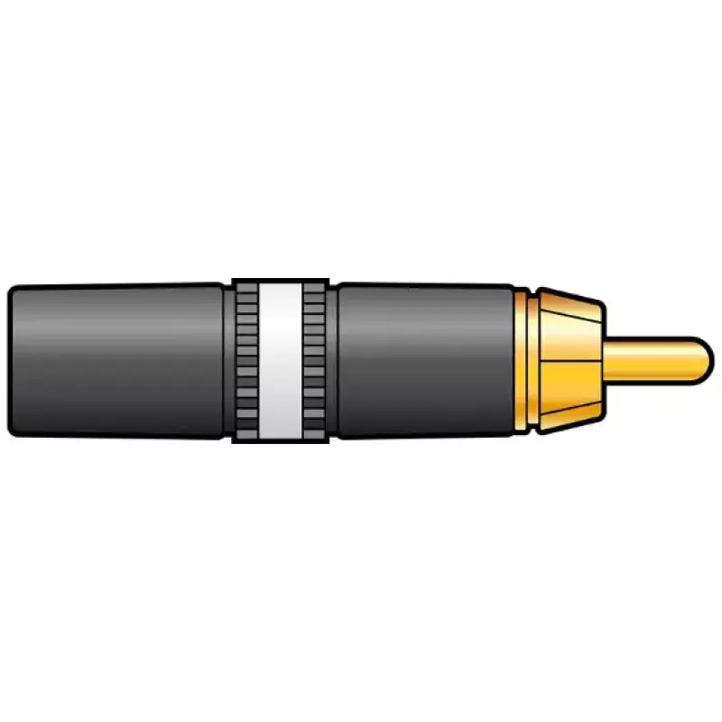 Neutrik Connector Rca Inline Male Black
