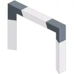 Alustage Trio 290 Truss 2 Way 90 Deg Corner Upright - Image 3