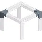 Alustage Trio 290 Truss 3 Way 90 Deg Corner Right - Image 3