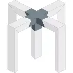 Alustage Trio 290 Truss 90 5 Way Center Piece - Image 3