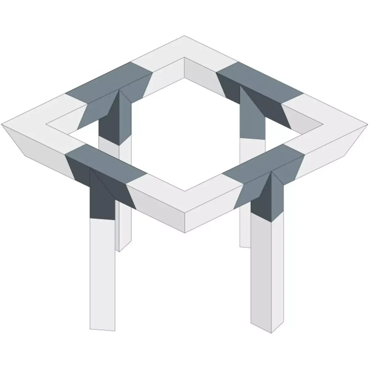 Alustage Trio 290 Truss 90 T - Piece Upright - Image 3