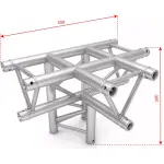Alustage Trio 290 Truss 90 4 Way T - Piece - Image 2