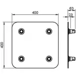 Alustage Quad 290 Base Plate 300MM - Image 2