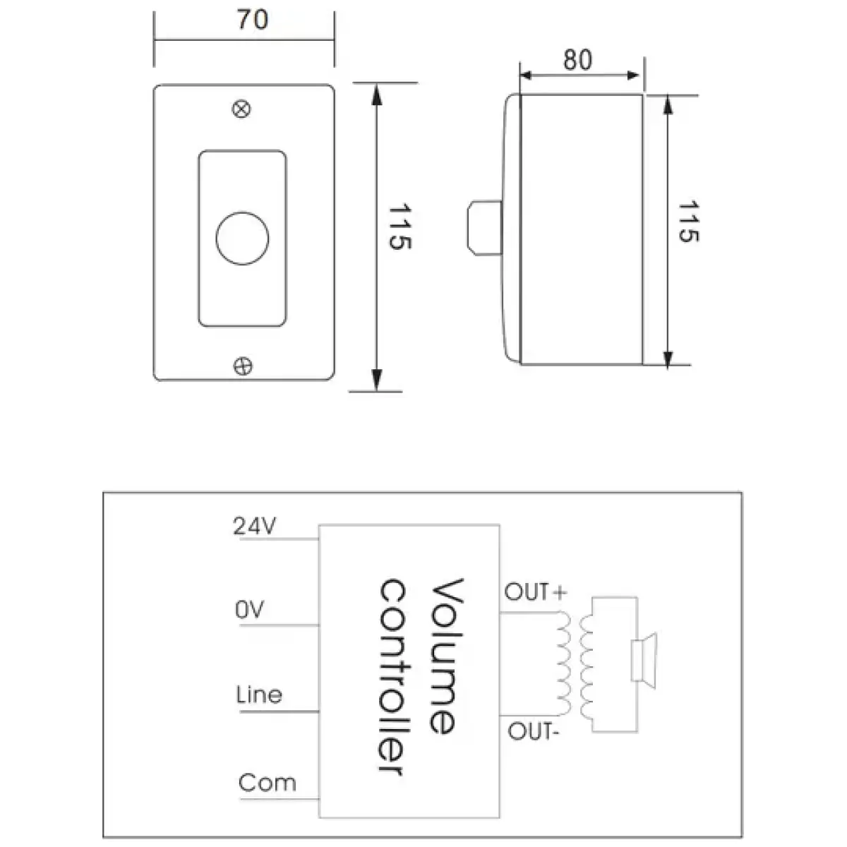 Filo - CAVVC30 30W Volume Control W/ Transformer W/back Box - Image 2