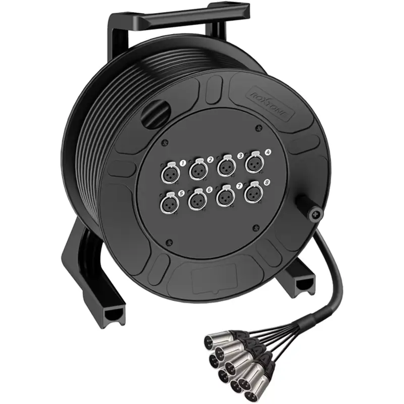 Roxtone - 25M 8:8 Xlr Extension On Reel