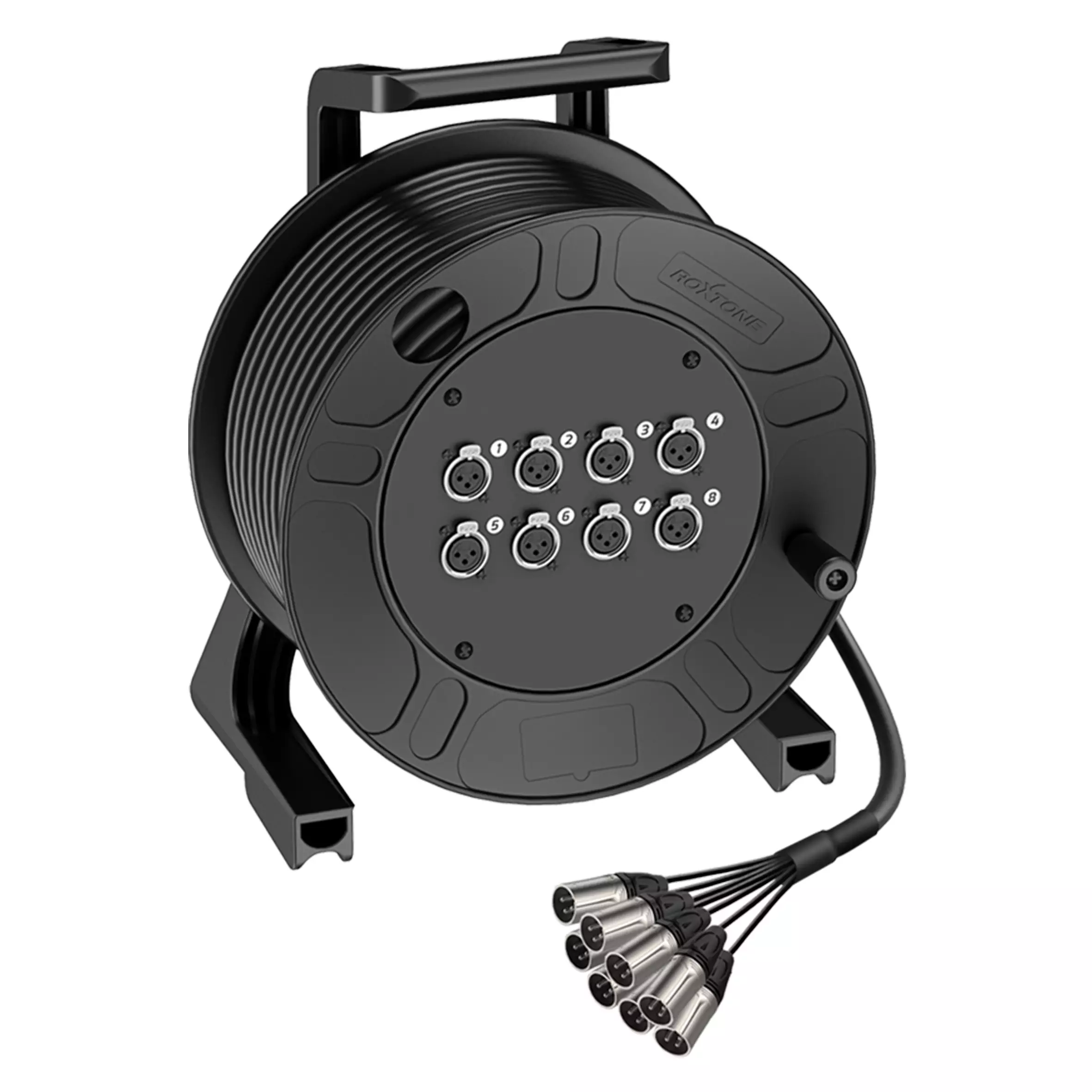 CDAC0800L25_1 Roxtone - 25M 8:8 Xlr Extension On Reel - Image 1