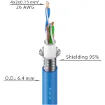 Roxtone - 60M 1:1 CAT6 Extension 60M On Reel With Ethercon - Image 2