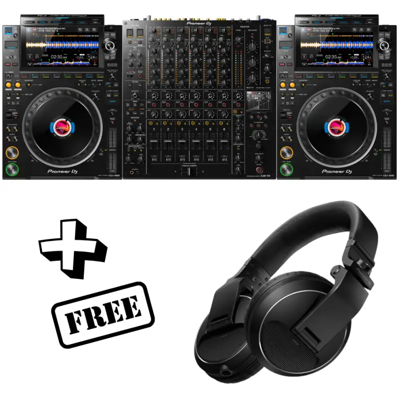AlphaTheta CDJ-3000X & DJM-V10 Professional DJ Setup