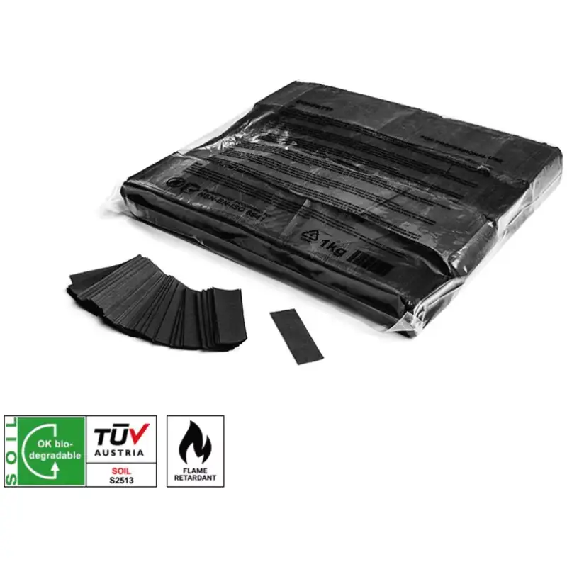 Filofx Slowfall Confetti Rectangles Black