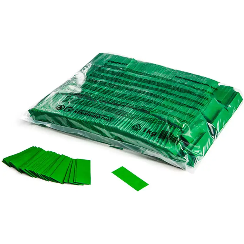 Magicfx Slowfall Confetti Rectangles Dark Green