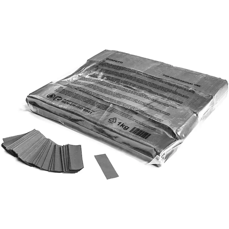 Magicfx Slowfall Confetti Rectangles Grey