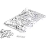 Magicfx Confetti Rectangles White Metallic