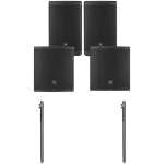 JBL EON 715 + 718 Bundle with Imix speaker poles