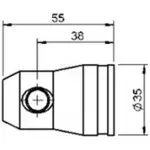 Alustage Half Connector With Screw - Image 2