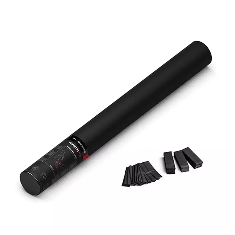 HC03BL_1 Magicfx Handheld Confetti Cannon 80CM Black - Image 1