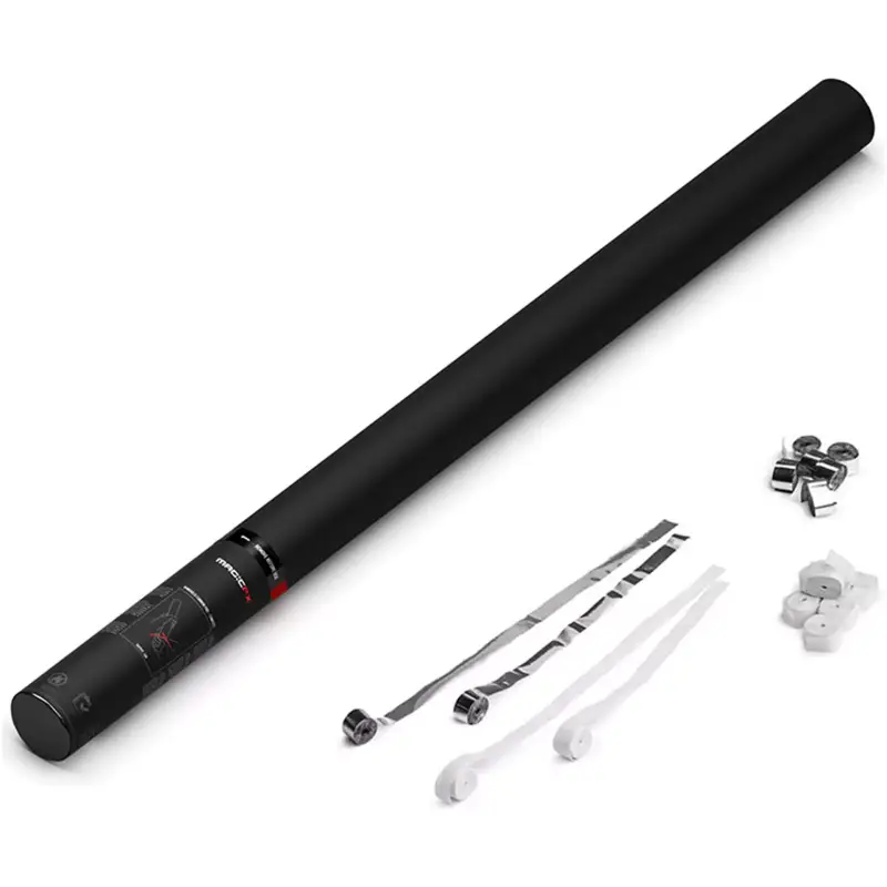 Magicfx Handheld Streamer Cannon 80CM White & Silver