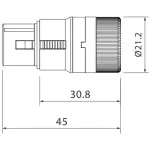 Roxtone Connector Xlr Inline Female Low Profile - Image 2