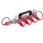 Magicfx CO2 High Pressure Distribution Block (4X 3/8 Hose IN,1X 3/8 Out)