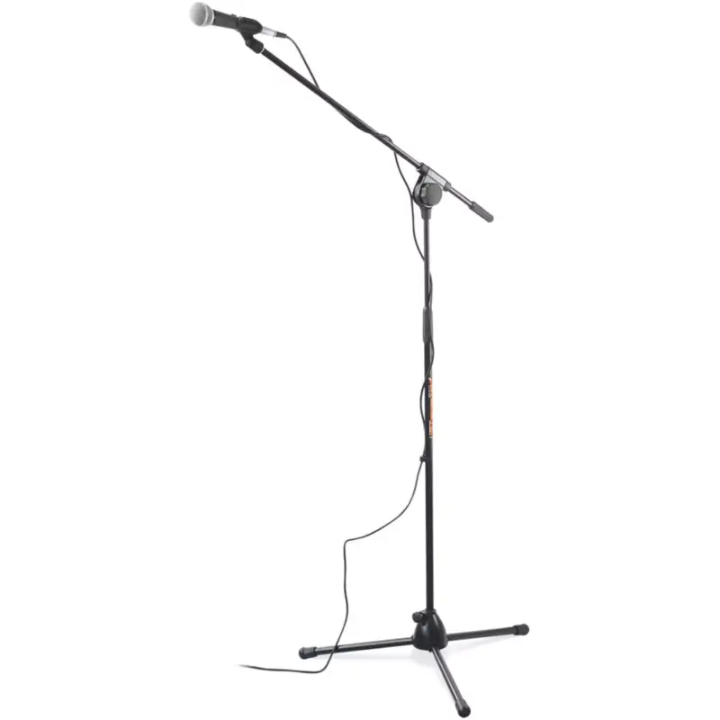 Athletic - Mic Floor Stand W/boom Top Line Steel & Alum