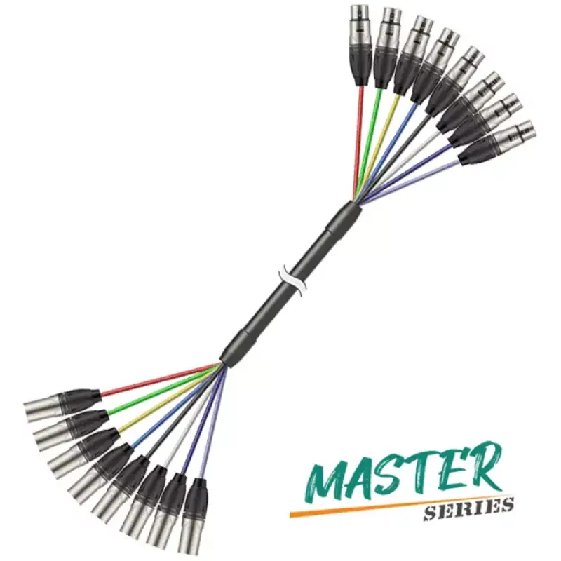 Roxtone - Stage Loom 8 X Xlr M - 8 X Xlr F 3M