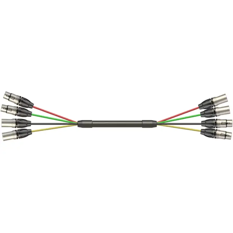 Roxtone - 6M Signal Lead 2 Xlr M 2 Xlr F – 2 Xlr M 2 Xlr F