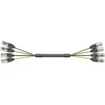 Roxtone - 9M Signal Lead 2 Xlr M 2 Xlr F – 2 Xlr M 2 Xlr F