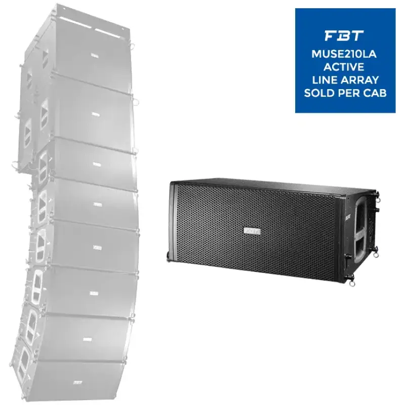 Fbt - MUSE210LA Active Line Array 2X10IN 600W + 300W Rms