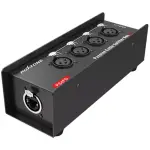 Roxtone - Cat Snake Splitter Box, 4 Channel Xlr Female To Ethercon Network Cable