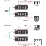 Roxtone - Cat Snake Splitter Box, 4 Channel Xlr Female To Ethercon Network Cable - Image 4