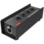 Roxtone - Cat Snake Splitter Box, 4 Channel Xlr Male To Ethercon Network Cable